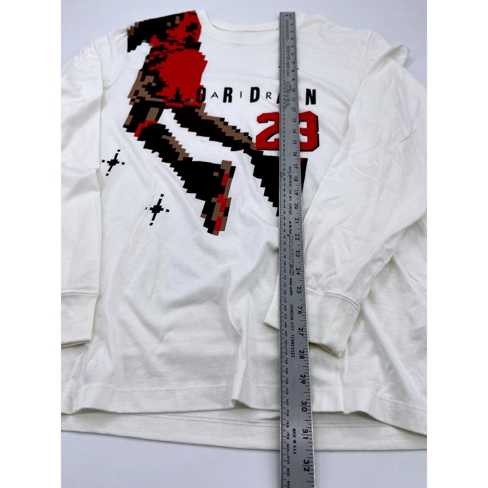 Nike Air Jordan 23 Holidays Long Sleeve Top Shirt White Mens Sz XL DC9793-010 - Picture 4 of 8